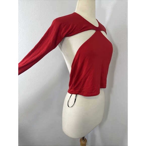 SER O YA Crop Top Women L Red Ellis Twist Cutoutcore Coquette Festival Femme Y2K - Picture 2 of 10